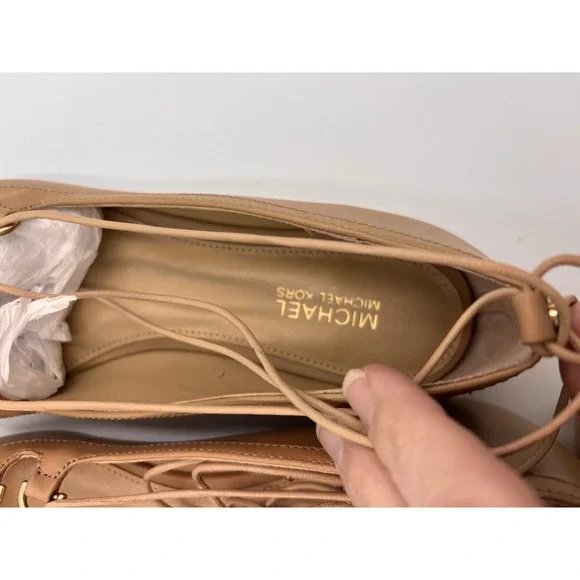 Michael Michael Kors Womens‎ Tabby Ballet Flats Beige Size 6 Nude Leather NWOT - Picture 6 of 8